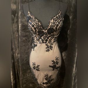 Black Lace Cocktail Dress NWT.